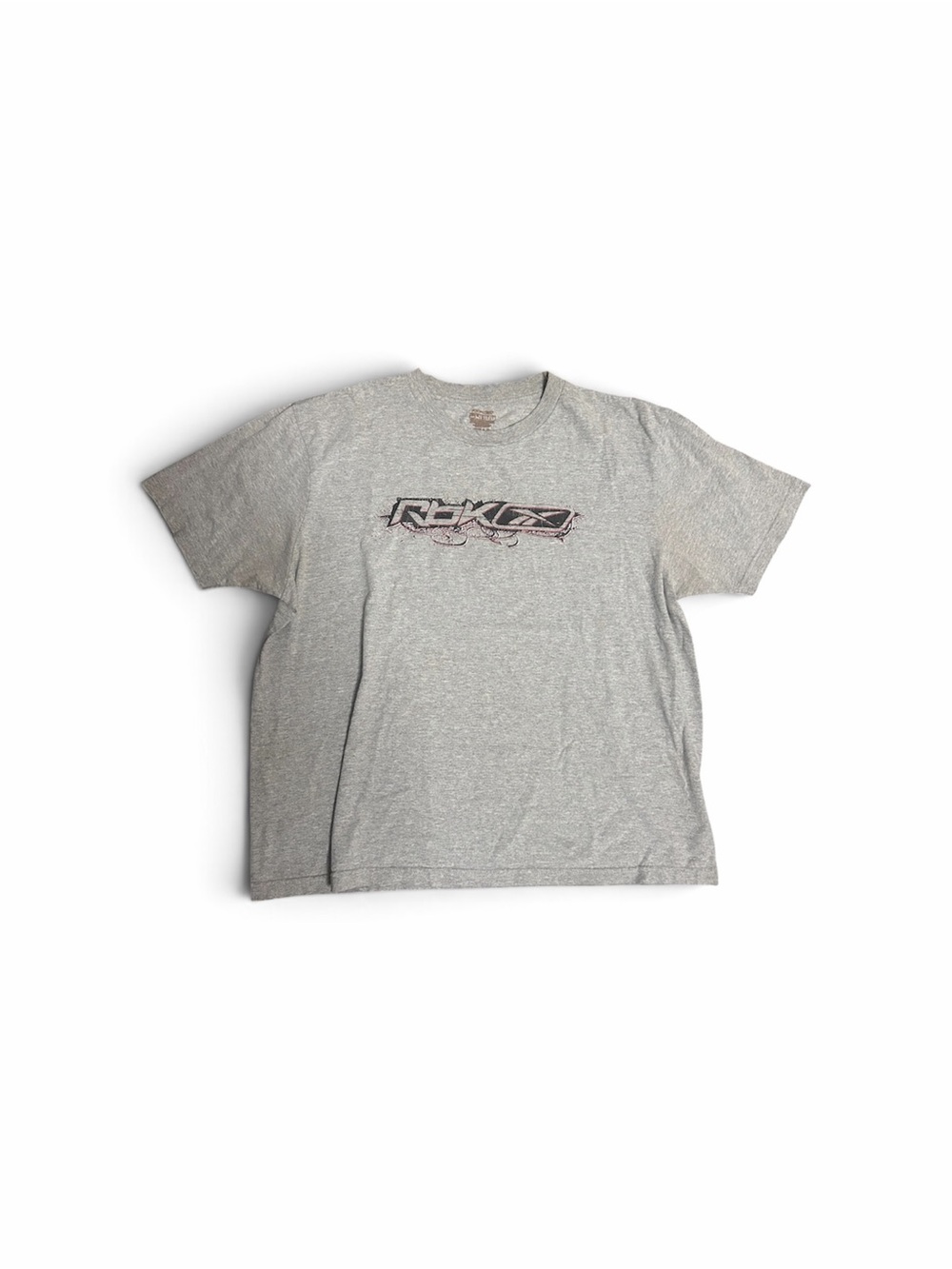 Reebok Light Gray Logo Crew Neck Short Sleeve Tee